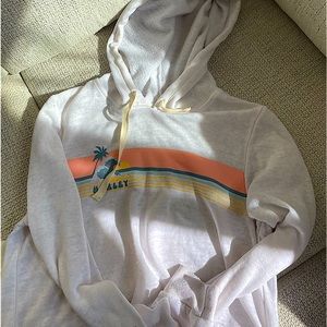 Hurley hoodie, lightweight, beach theme, size M.